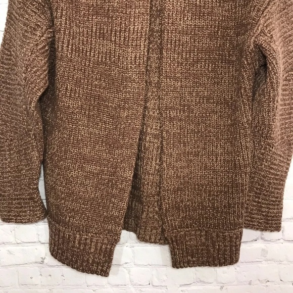 NWT Free People Cardigan Sweater Oversized Brown Knit Jacket Long Sleeve Size S - Picture 8 of 10